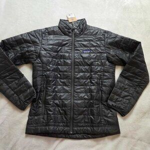 New men's M Patagonia Nano Puff insulated zip up jacket Forge Grey